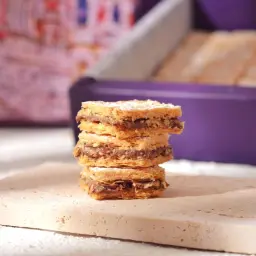Layers of Mille-feuille with Nutella